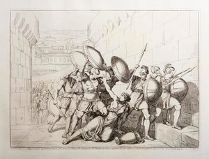 Tarpeia Opens the City Gates by Bartolomeo Pinelli