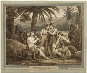 Telemachus Plays and Sings to the Shepherds in Egypt, from The Adventures of Telemachus, Book 2 by Bartolomeo Pinelli