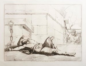 The End of King Jugurtha in the Mamertine Prison by Bartolomeo Pinelli