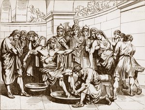 Death of Seneca, engraving by Bartolomeo Pinelli