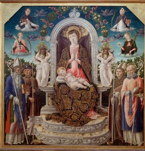 Virgin and Child on the Throne Surrounded by Saints