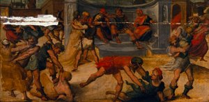 Rape of the Sabines by Bartolomeo di David