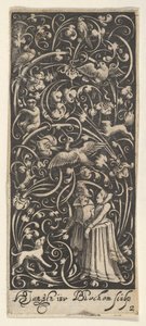 Vertical Panel with a Man and Woman, ca. 1631 by Bartolomeus van Lochom