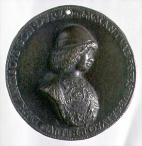 Portrait Medal Depicting Francesco Gonzaga II by Bartolommeo Melioli
