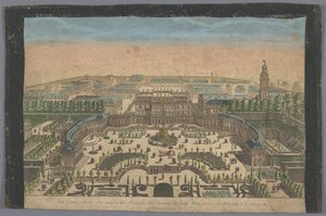 View of the Palace of the Margrave of Bayreuth in Erlang by Basset