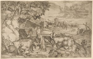Landscape with cattle