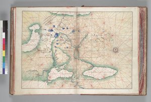 Map of Russia by Battista Giovanni Agnese