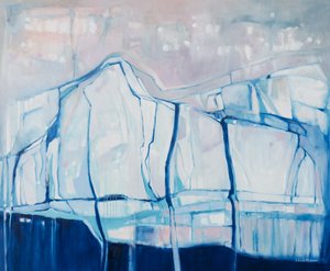 Blue Glacier Abstraction by Beata Brząkalik-Gburek