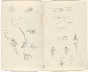 Studies for Jewelry Designs [verso] by Beatrice Godwin Whistler