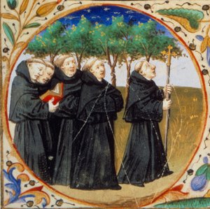 Scene of Monastic Life (Detail)