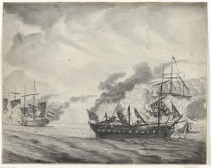 Naval Battle at Cadiz, 1781