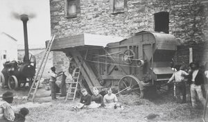 Steam Threshing Machine, Mons, 1883