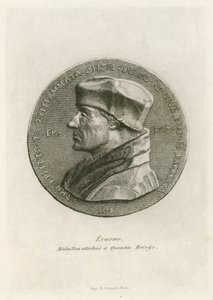 Erasmus, Medallion Attributed to Quentin Massys by Belgian School