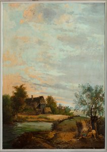 Second Back Room, Meeting Room, Murals with Rural Scenes in Classical Style (c.1810), Scene 7
