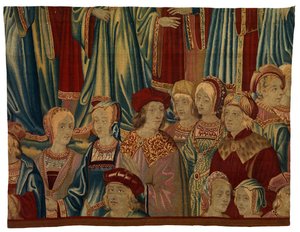 Tapestry Fragment, Comtiers, Made in Brussels, Belgium, c.1520