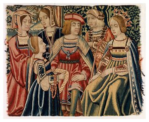 Tapestry Fragment depicting Marriage of Louis XII with Anne of Brittany, from Brussels