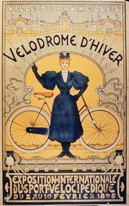 Winter Cycle Racing Track, International Exhibition of Velocipede Sports Brussels, 2-10 February 1895