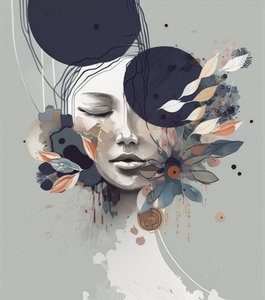 Serene Floral Woman by Bella Eve