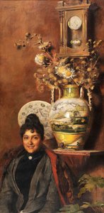 Vase with Flowers by Belmiro de Almeida