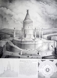 Project for a Tomb to be Erected for Napoleon on the Heights of Chaillot Facing the Champ de Mars by Benard et Cie Imprimerie Lemercier