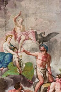 Allegorical Depiction of Olympus with Jupiter, Ceres, and Vulcan (detail)