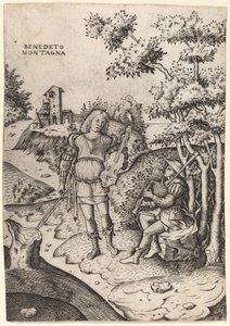 Apollo and Marsyas by Benedetto Montagna