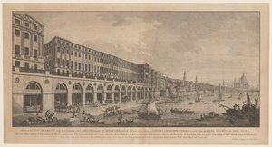 Adelphi from the Thames in London