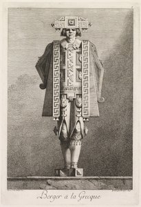 Masquerade à la Grecque: Shepherd à la Grecque Plate 5, 1771