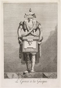 Mascarade à la Grecque: LEpoux à la Grecque Plate 7, 1771