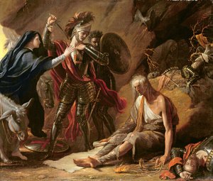 Abstract Art Print “Alexander And Diogenes” – 60x90cm Canvas Poster For Home Decor, Famous Art Reproduction - View #7