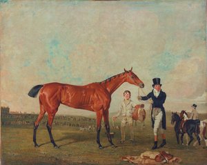 Shoveller Held by Her Trainer Will Chifney, 1819