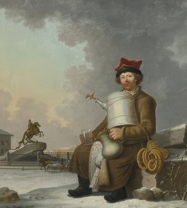 Sbiten Seller in St. Petersburg. 1800 by Benjamin Paterssen