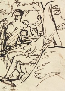 Figure Study of a Soldier Reclining by Benjamin Robert Haydon