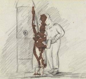 Study of Two Figures standing Together by Benjamin Robert Haydon