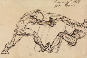 Study of Two Male Nudes by Benjamin Robert Haydon