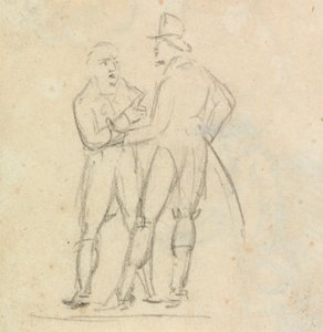 Study of Two Men Standing, While in Conversation by Benjamin Robert Haydon