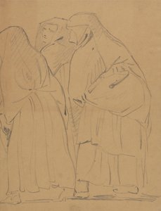 Study of a Group of Robed, Standing Figures by Benjamin Robert Haydon