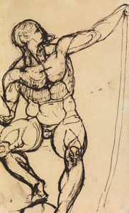 Study of a Male Nude by Benjamin Robert Haydon