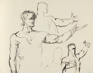 Study of a Man with Outstretched Arm by Benjamin Robert Haydon