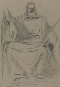 Study of a Seated Male Figure by Benjamin Robert Haydon