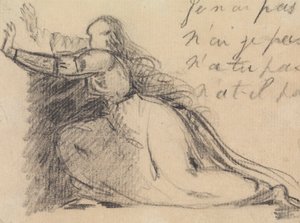 Study of a Woman Pleading on Her Knees by Benjamin Robert Haydon