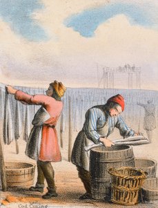 Cod Curing by Benjamin Waterhouse Hawkins