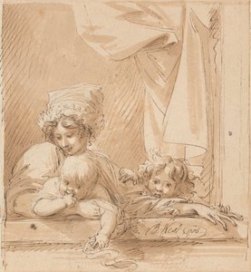 A Mother and Two Children