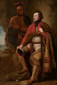 Colonel Guy Johnson and Karonghyontye (Captain David Hill) by Benjamin West