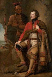 Colonel Guy Johnson and Karonghyontye Captain David Hill by Benjamin West