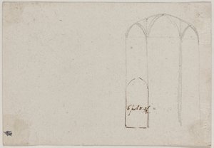 Cross Section of a Gothic Church by Benjamin West