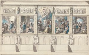 Design for a Wall of the Chapel of Revealed Religion by Benjamin West