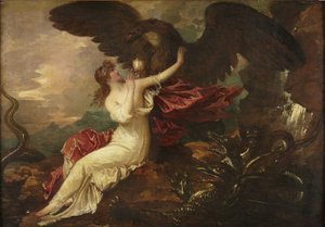 Eagle Bringing Cup to Psyche by Benjamin West