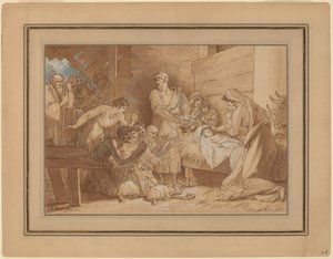 The Adoration of the Shepherds by Benjamin West
