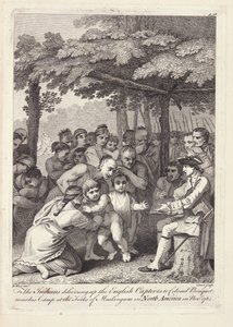 The Indians Delivering Up the English Captives to Colonel Bouquet Near His Camp at the Forks of Muskingum in North America in November 1764